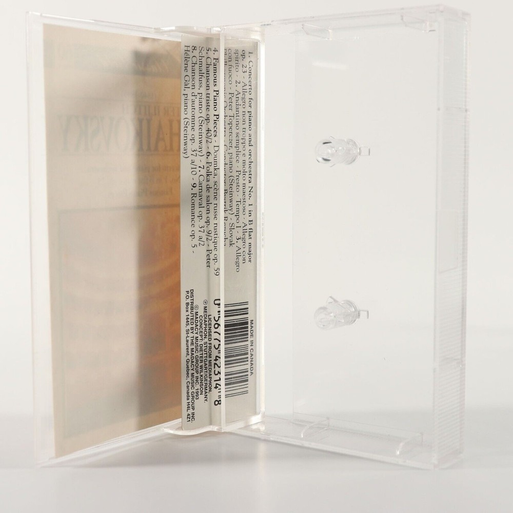 Tchaikovsky: Concerto for Piano & Orchestra No. 1 in B flat (Cassette Tape 1993) - Picture 5 of 5